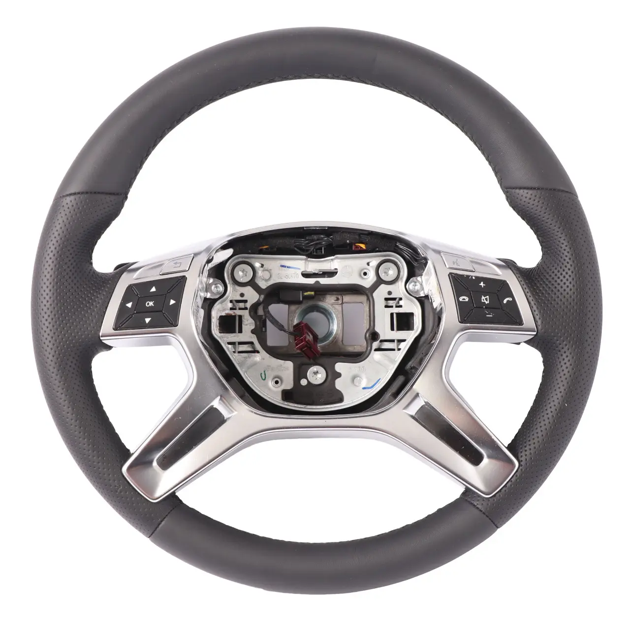 Mercedes W166 Volant Direction NEUF Cuir Noir Avec Palettes Changement Vitesse