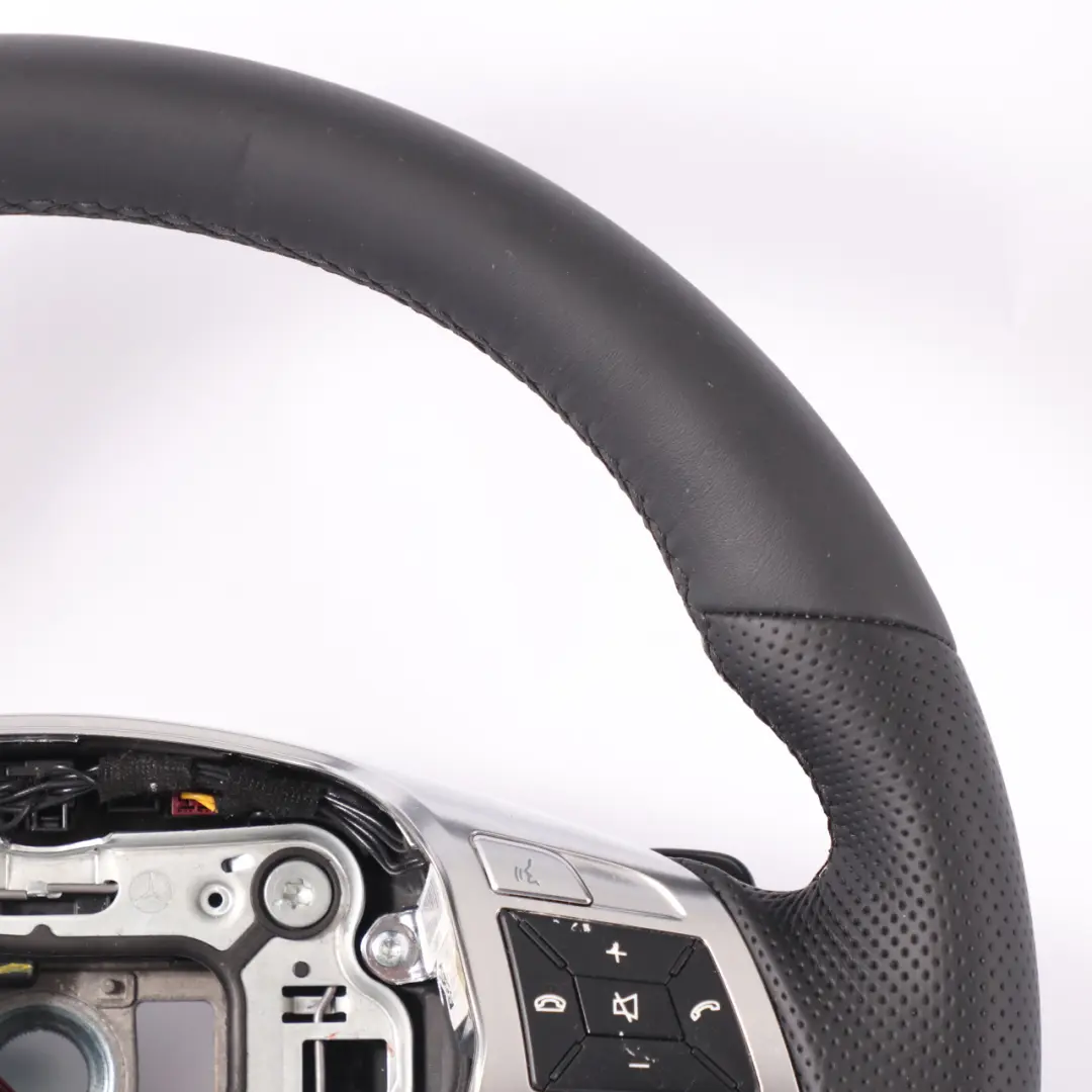 Mercedes W166 Volant Direction NEUF Cuir Noir Avec Palettes Changement Vitesse - SKU A1664600803-1 - Numéro de pièce A1664600803