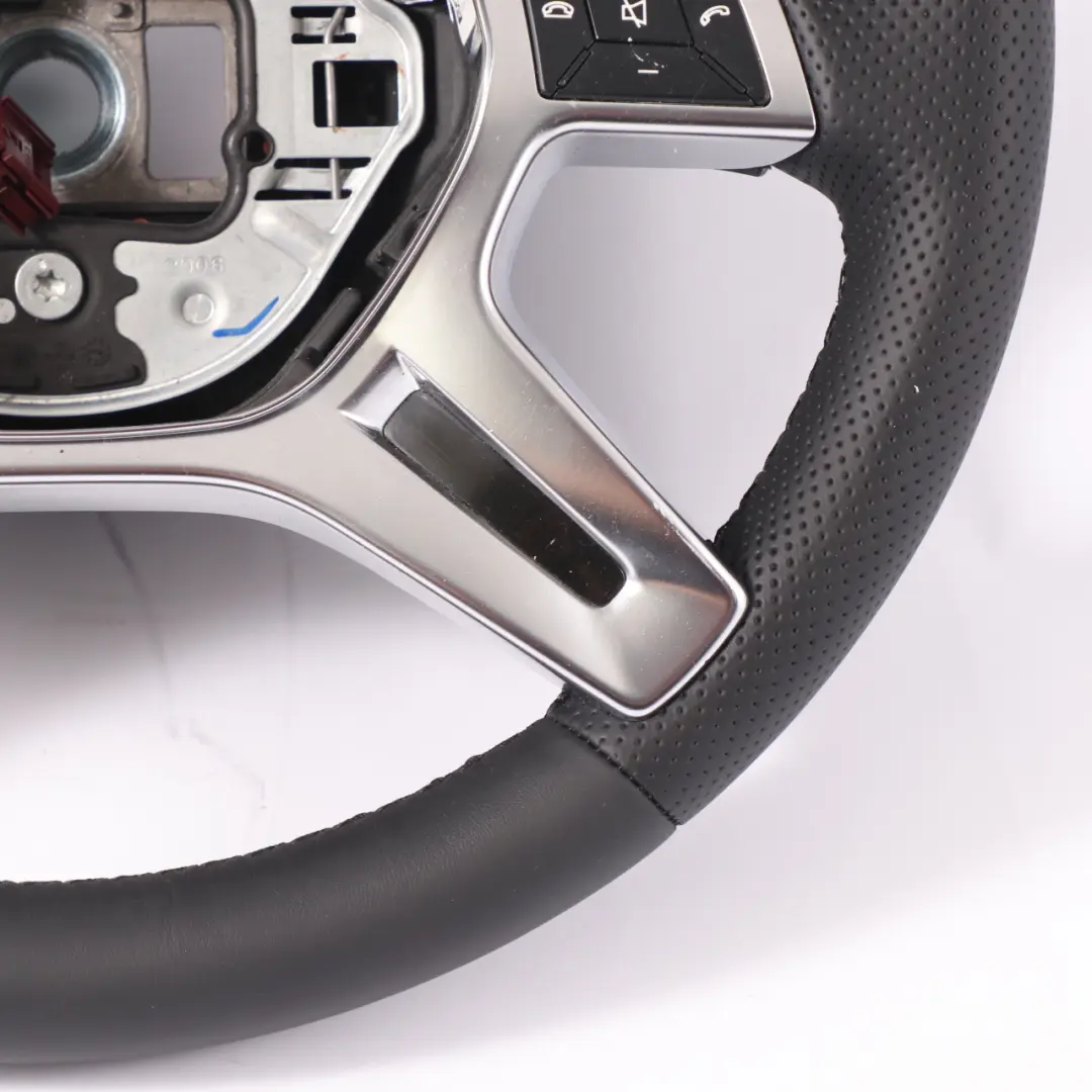 Mercedes W166 Volant Direction NEUF Cuir Noir Avec Palettes Changement Vitesse - SKU A1664600803-1 - Numéro de pièce A1664600803