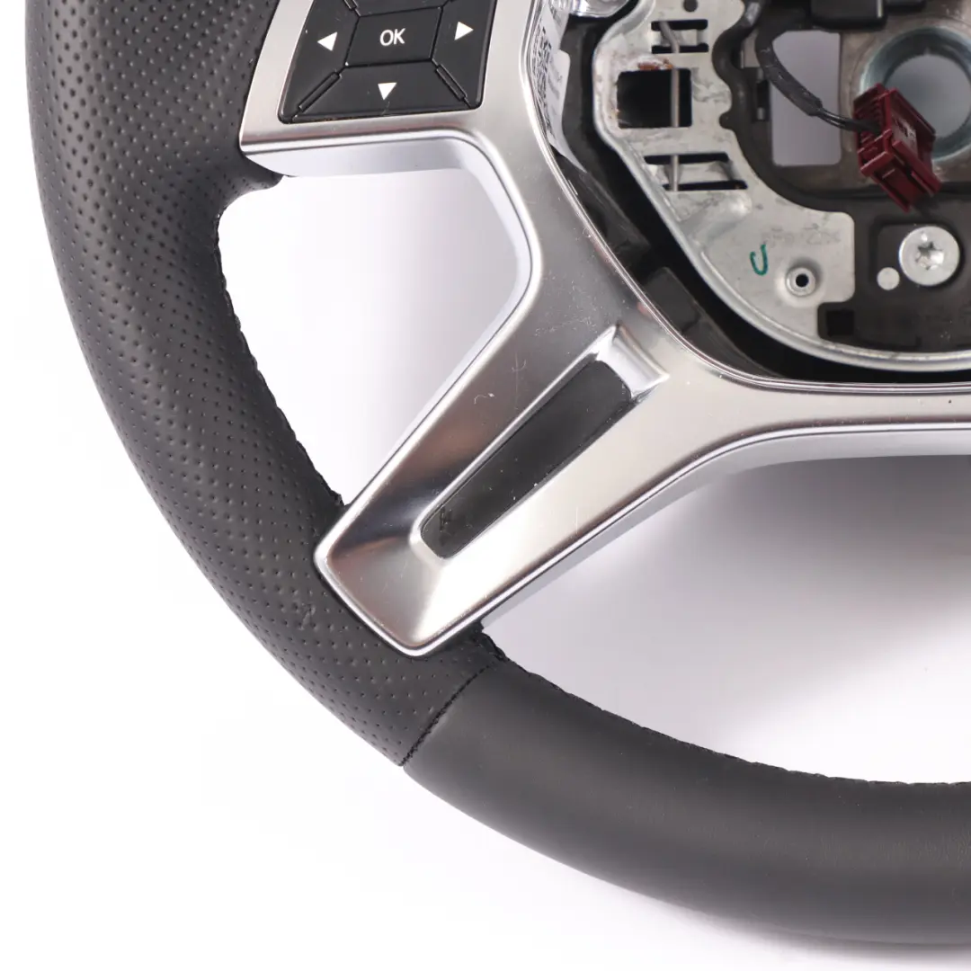 Lenkrad NEU Schwarz Leder Schalt Wippen für Mercedes ML W166 mit Teilenummer A1664600803 Mercedes ML W166 Lenkrad NEU Schwarz Leder Schalt Wippen - SKU A1664600803-1 - Teilenummer A1664600803