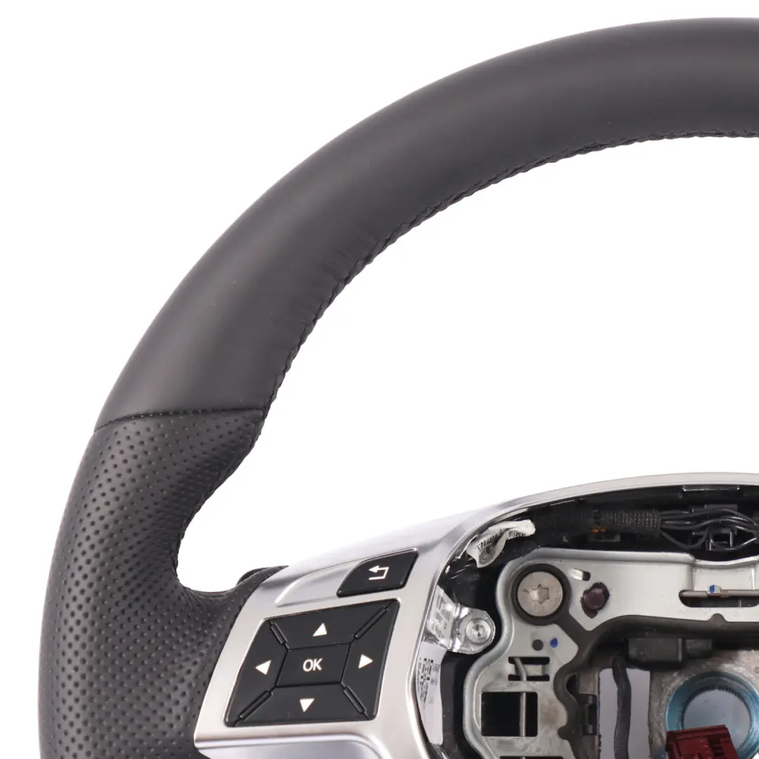 Steering Wheel NEW Black Leather Paddle Shift to Mercedes ML W166 with Part number A1664609603 Mercedes ML W166 Steering Wheel NEW Black Leather Paddle Shift - SKU A1664609603-1 - Part number A1664609603