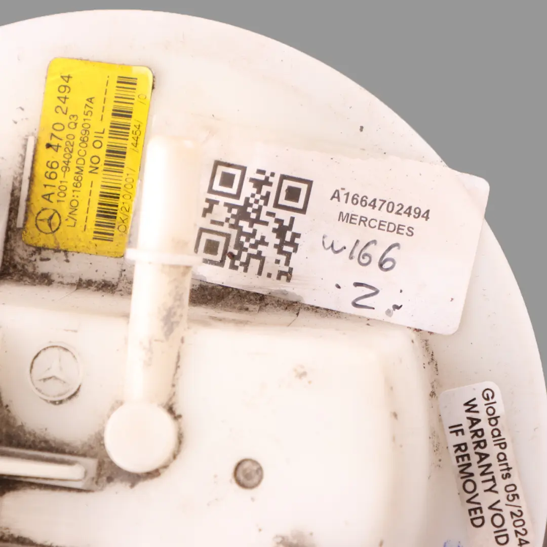 Pump Mercedes W166 Delivery Unit Level Sensor to Fuel with Part number A1664702494 Fuel Pump Mercedes W166 Delivery Unit Level Sensor - SKU A1664702494 - Part number A1664702494