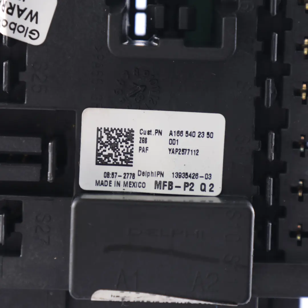 Scatola fusibili Mercedes W166 C292 W463 Modulo unità controllo relè per  con numero di parte A1665402350  Scatola fusibili Mercedes W166 C292 W463 Modulo unità controllo relè - SKU A1665402350 - Numero di parte A1665402350
