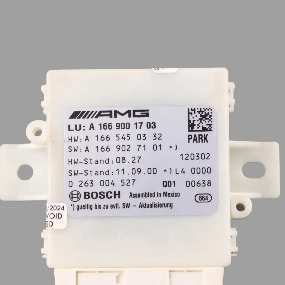 Parking Module PDC Distance Control Unit Sensor to Mercedes W166 with Part number A1669001703 Mercedes W166 Parking Module PDC Distance Control Unit Sensor - SKU A1669001703 - Part number A1669001703