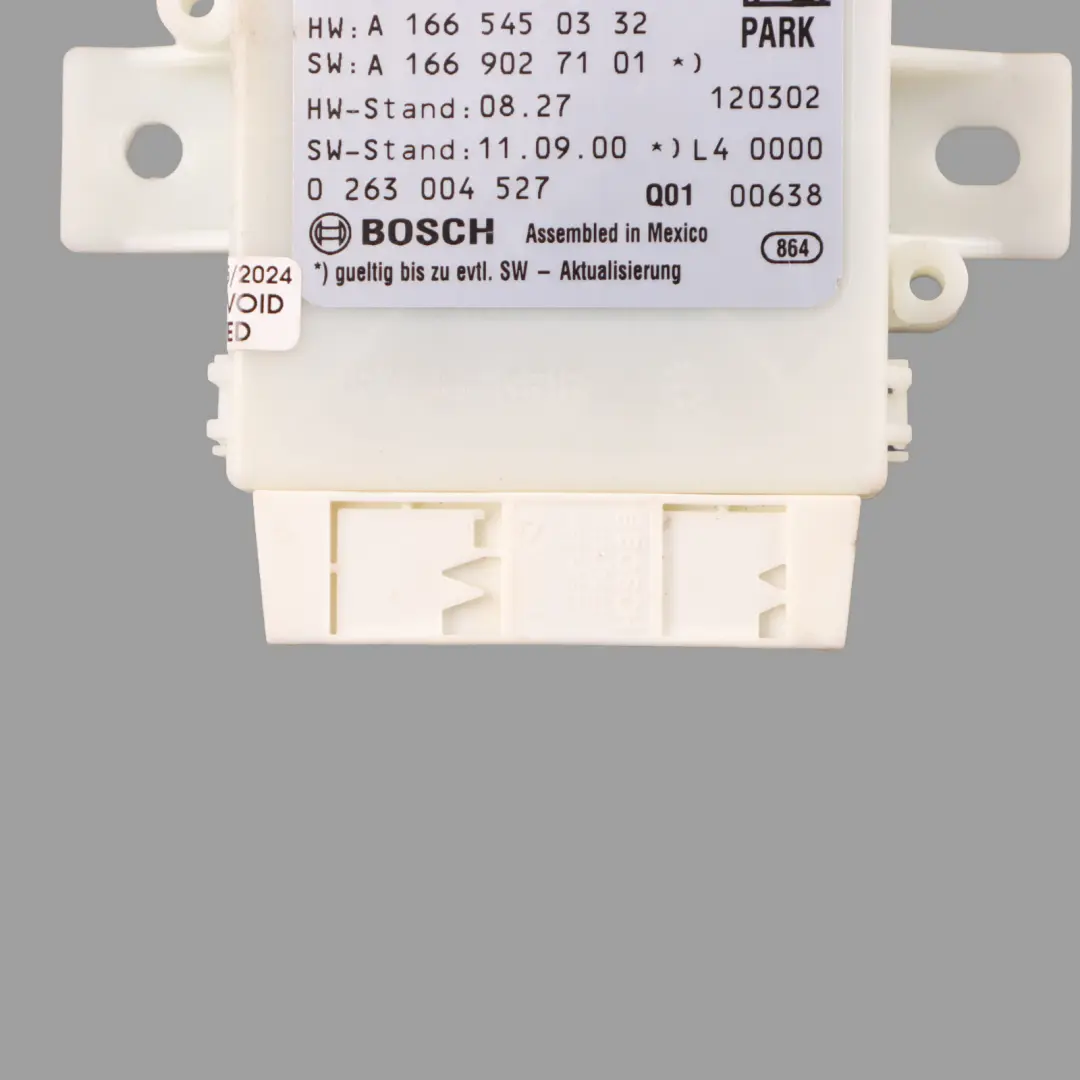 Parking Module PDC Distance Control Unit Sensor to Mercedes W166 with Part number A1669001703 Mercedes W166 Parking Module PDC Distance Control Unit Sensor - SKU A1669001703 - Part number A1669001703