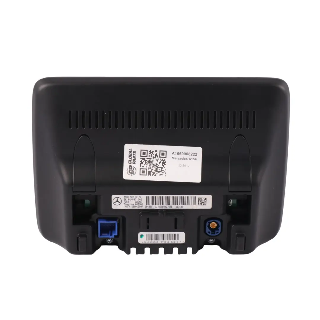 Pantalla Central Infotainment Sat Nav Media para Mercedes GLA X156 con número de pieza A1669008222 Mercedes GLA X156 Pantalla Central Infotainment Sat Nav Media - SKU A1669008222 - Número de pieza A1669008222