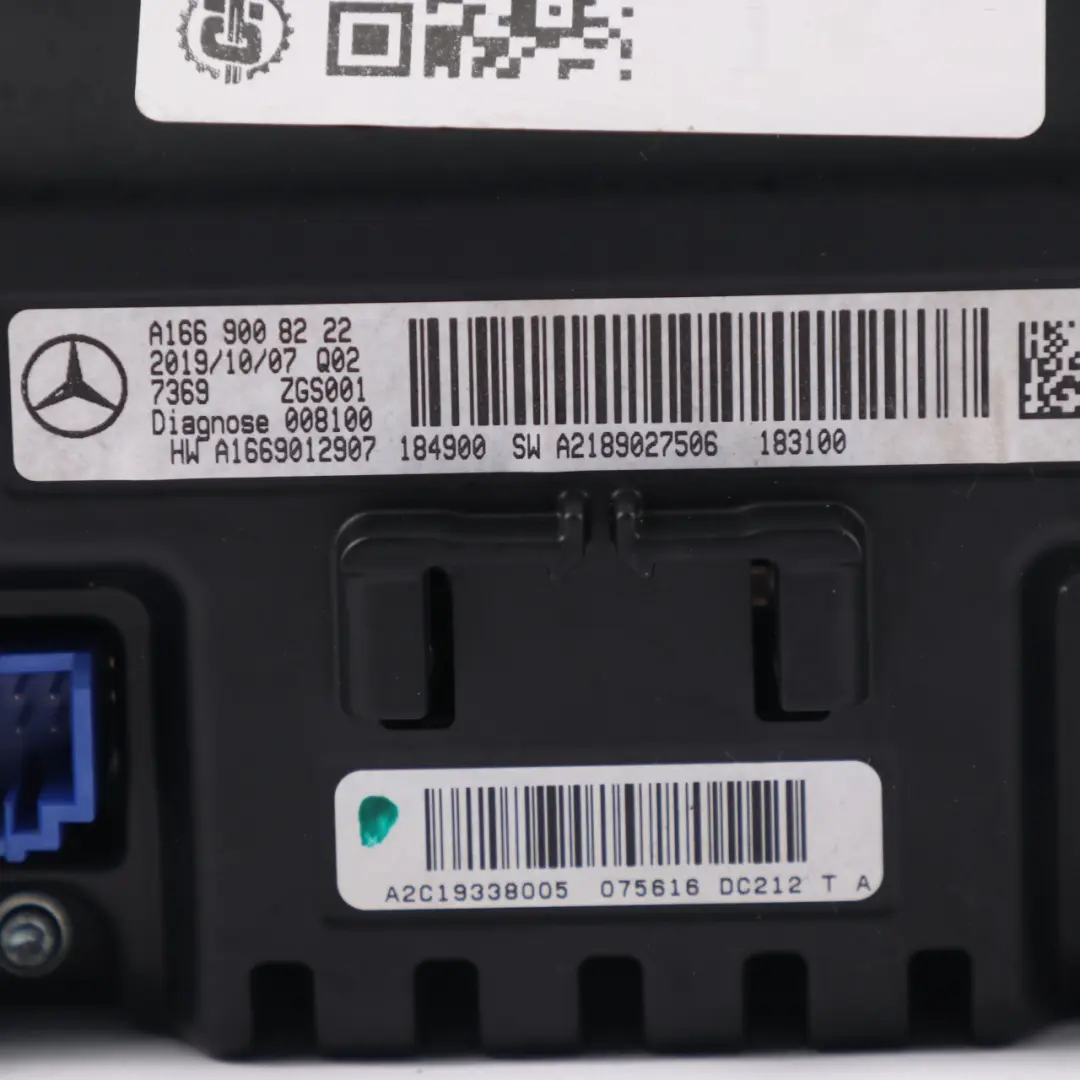Central Display Infotainment Sat Nav Media Screen Mercedes GLA X156 - SKU A1669008222 - Part number A1669008222