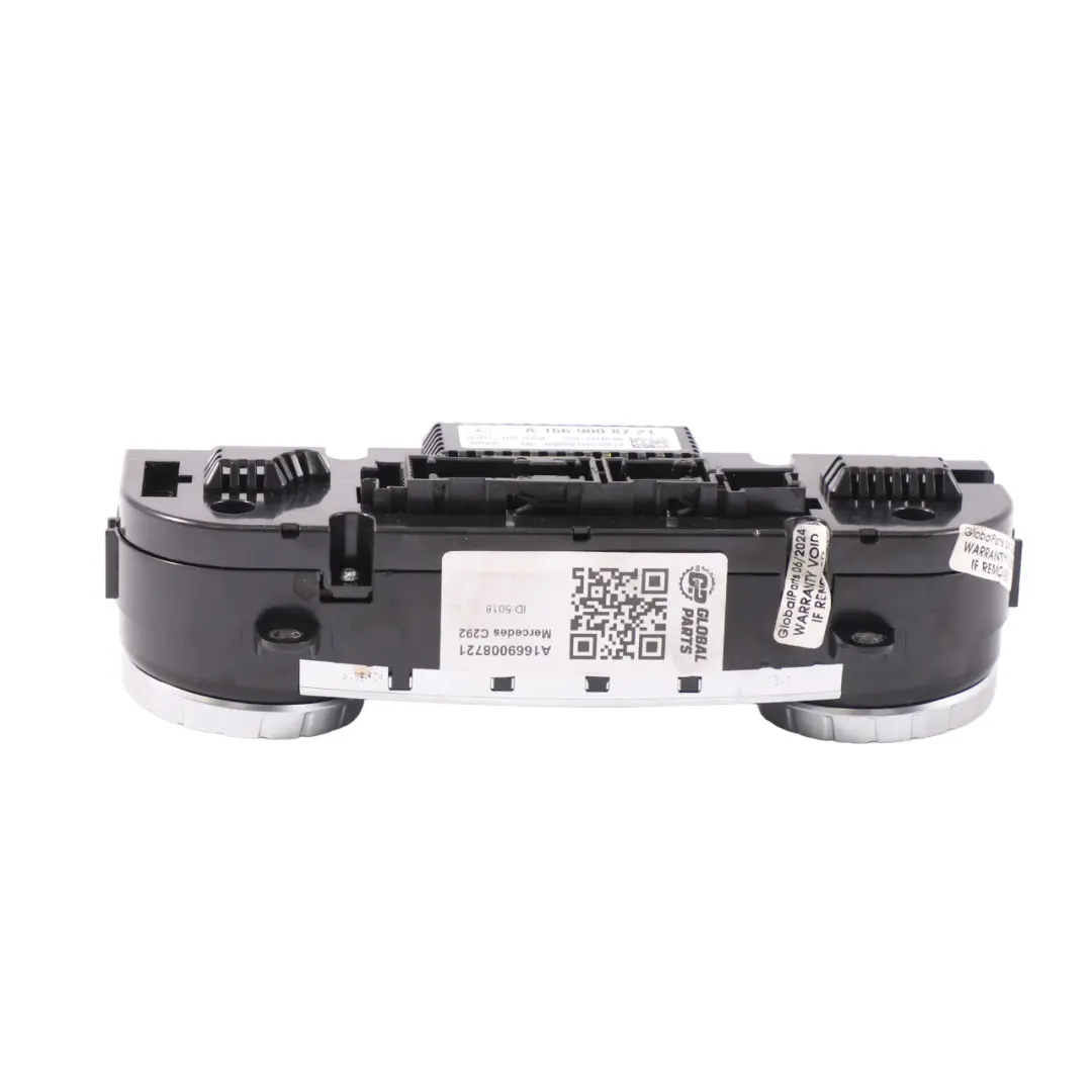 A/C Switch Mercedes W166 C292 Air Conditioning Blower Control Panel to with Part number A1669008721 A/C Switch Mercedes W166 C292 Air Conditioning Blower Control Panel - SKU A1669008721 - Part number A1669008721