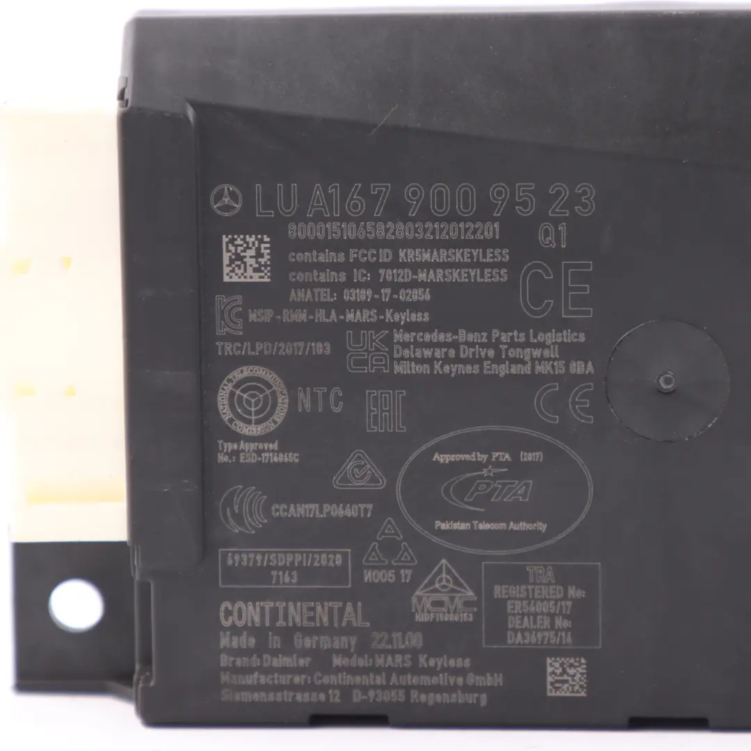 Keyless Go Module Mercedes C118 W177 W247 ECU Entry Control Unit to with Part number A1679009523 Keyless Go Module Mercedes C118 W177 W247 ECU Entry Control Unit - SKU A1679009523 - Part number A1679009523