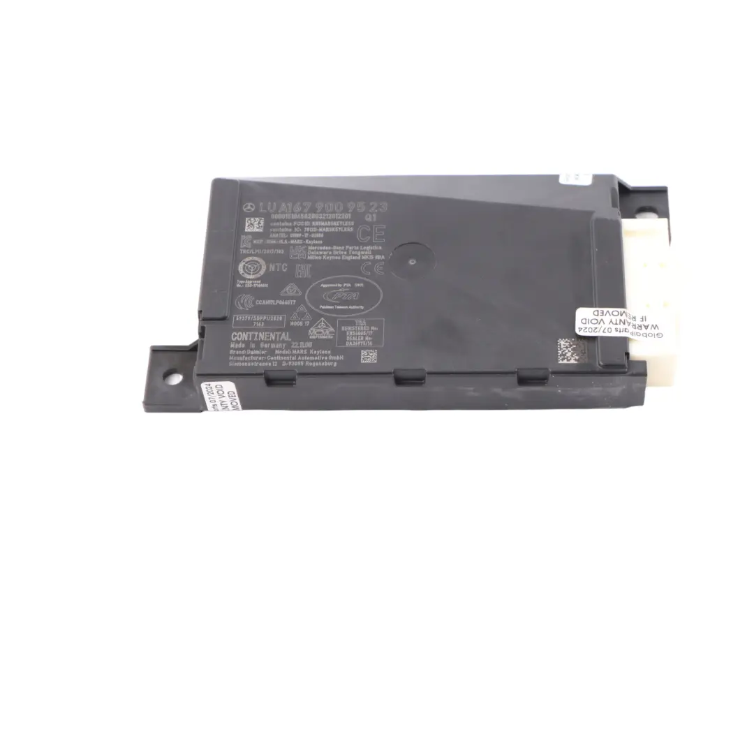 Keyless Go Module Mercedes C118 W177 W247 ECU Entry Control Unit to with Part number A1679009523 Keyless Go Module Mercedes C118 W177 W247 ECU Entry Control Unit - SKU A1679009523 - Part number A1679009523