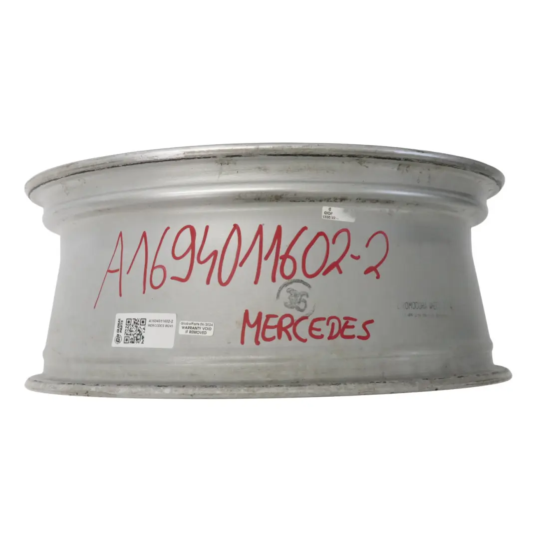 Mercedes W245 AMG Silver Alloy Wheel Rim 18" ET:49 7J - SKU A1694011602-2 - Part number A1694011602
