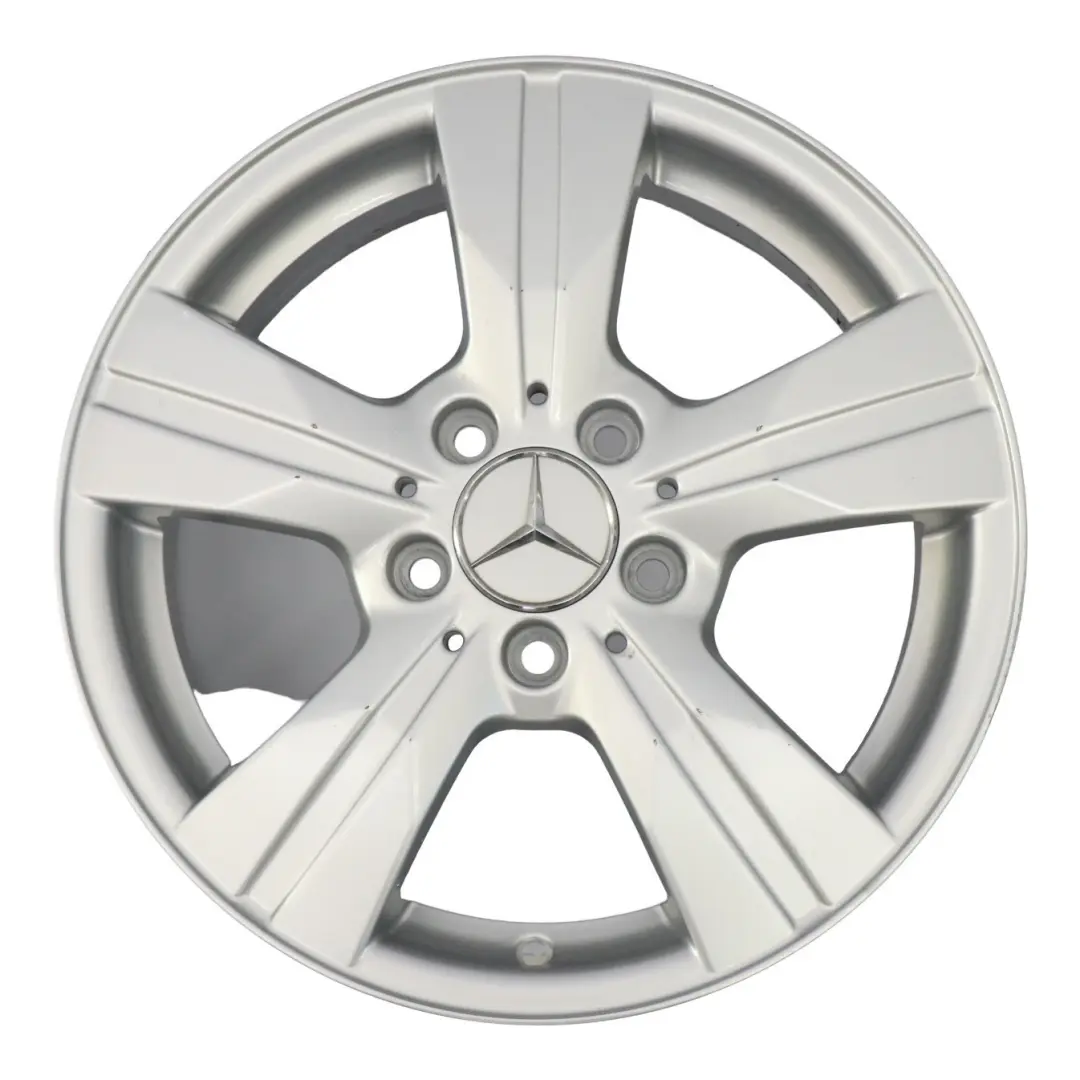 Mercedes W169 W245 Silver Alloy Wheel Rim 16" 6J ET:46 - SKU A1694012202-4 - Part number A1694012202