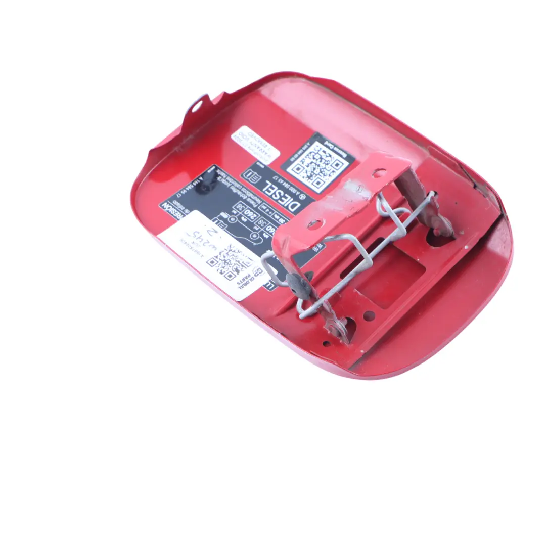 Mercedes W245 Fuel Filler Fill In Flap Tank Cap Cover Comet Jupiter Red - 589 - SKU A1697500406-JUR - Part number A1697500406