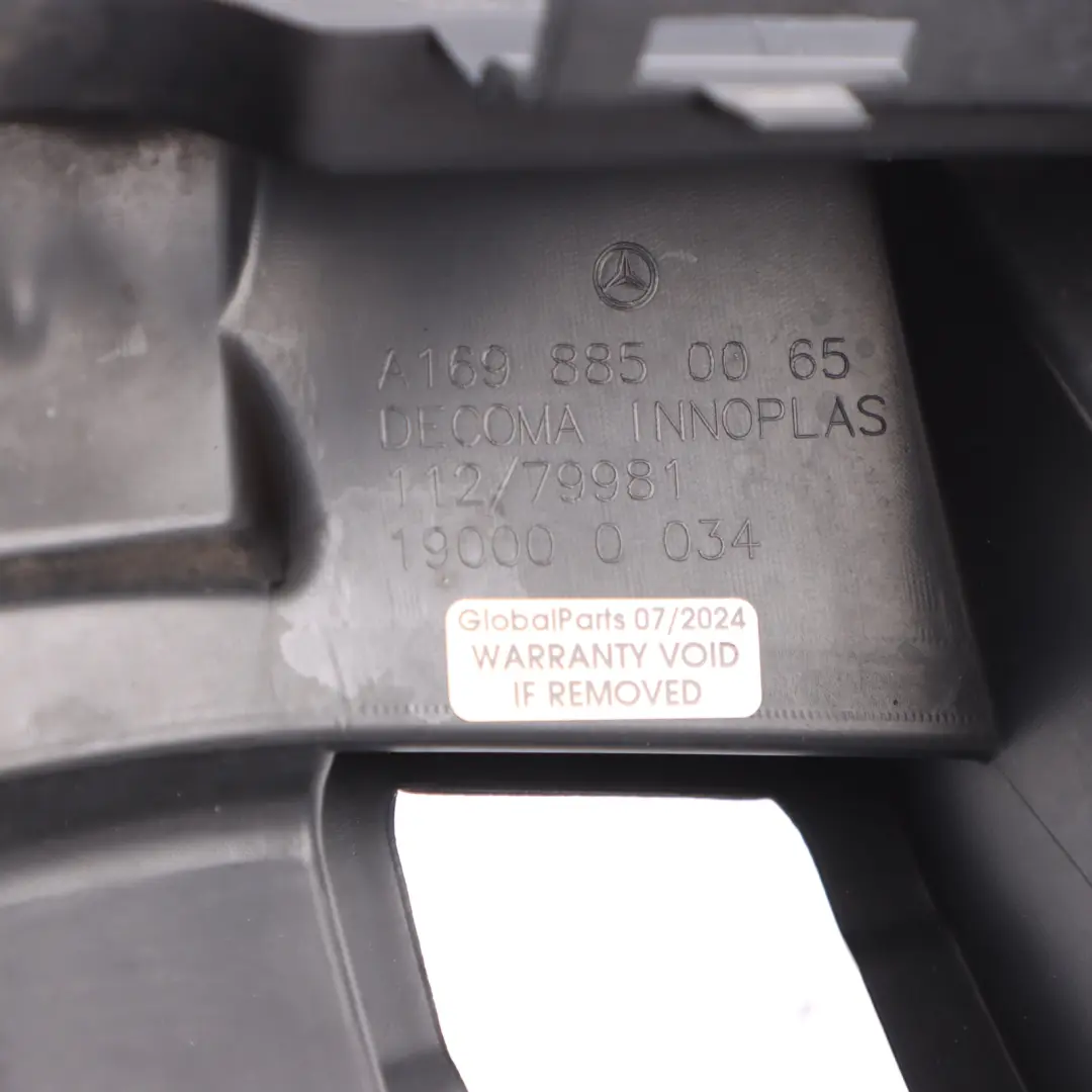 Front Bumper Carrier Mount Support Bracket to Mercedes W169 with Part number A1698850065 Mercedes W169 Front Bumper Carrier Mount Support Bracket - SKU A1698850065 - Part number A1698850065