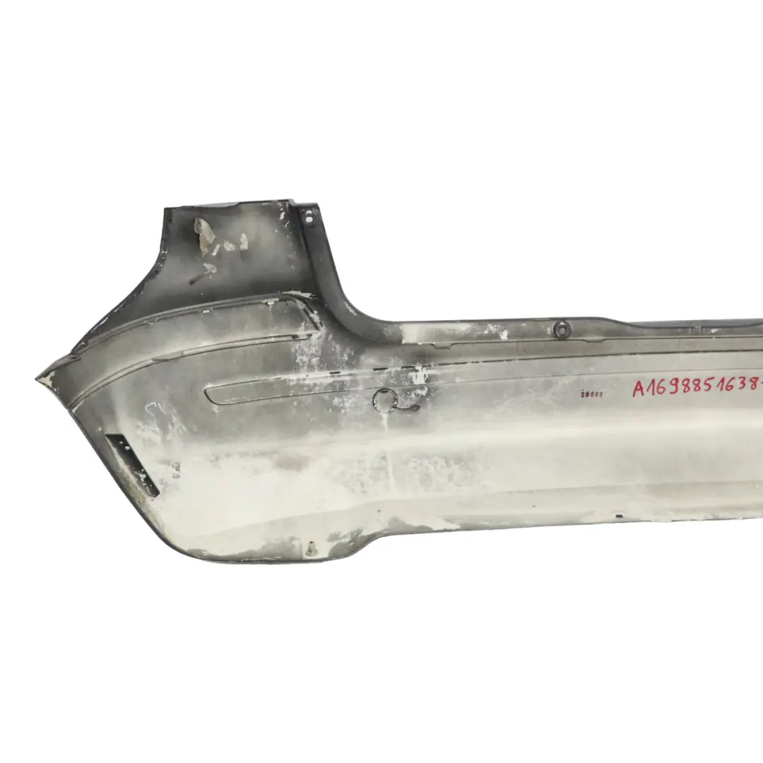 Bumper Trim Panel Night Black Metallic - 696 to Mercedes W245 Rear with Part number A1698851638 Mercedes W245 Rear Bumper Trim Panel Night Black Metallic - 696 - SKU A1698851638-NIB - Part number A1698851638