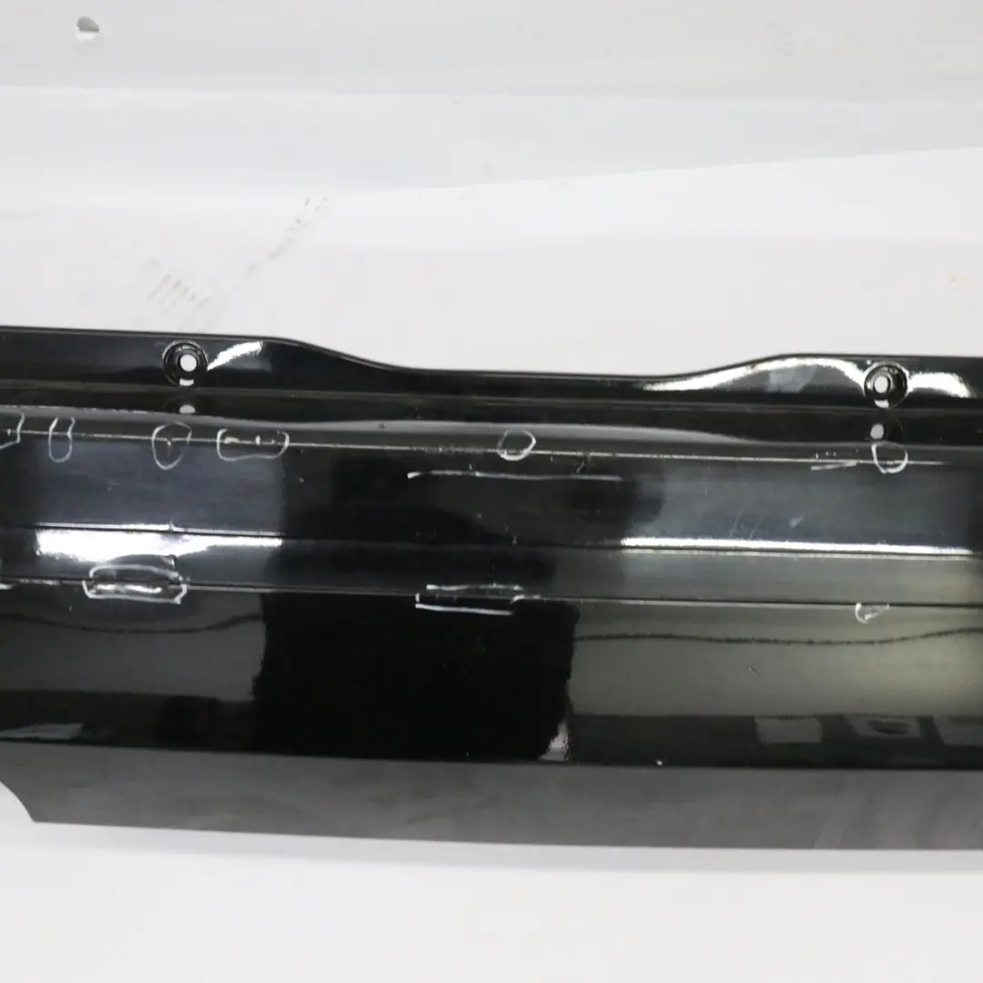 Bumper Trim Panel Night Black Metallic - 696 to Mercedes W245 Rear with Part number A1698851638 Mercedes W245 Rear Bumper Trim Panel Night Black Metallic - 696 - SKU A1698851638-NIB - Part number A1698851638