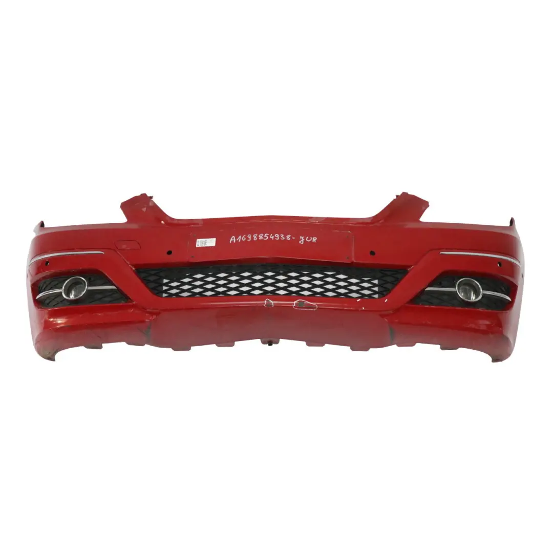 Front Bumper Trim Panel Jupiter Red - 589 to Mercedes W169 with Part number A1698854938 Mercedes W169 Front Bumper Trim Panel Jupiter Red - 589 - SKU A1698854938-JUR - Part number A1698854938