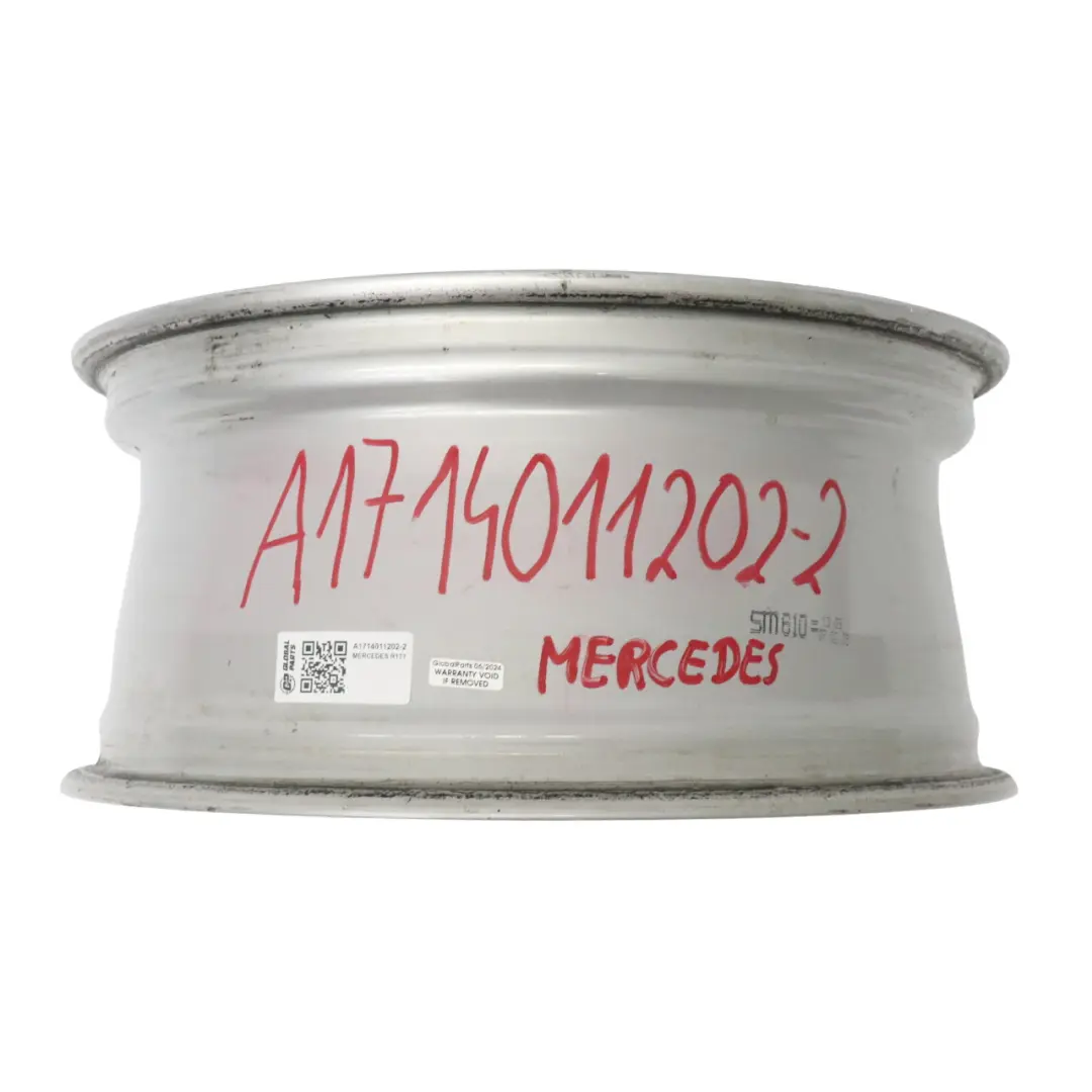 Alloy Wheel Rim 17" 7,5J ET:36 5-Spoke to Mercedes SLK R171 Silver with Part number A1714011202 Mercedes SLK R171 Silver Alloy Wheel Rim 17" 7,5J ET:36 5-Spoke - SKU A1714011202-2 - Part number A1714011202