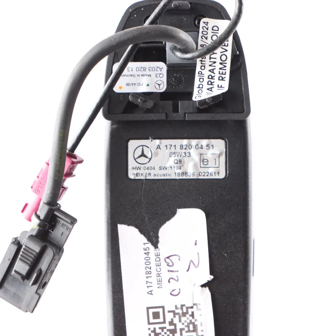 Mercedes C219 Phone Holder Plate Trim Phone Adapter Mount - SKU A1718200451 - Part number A1718200451