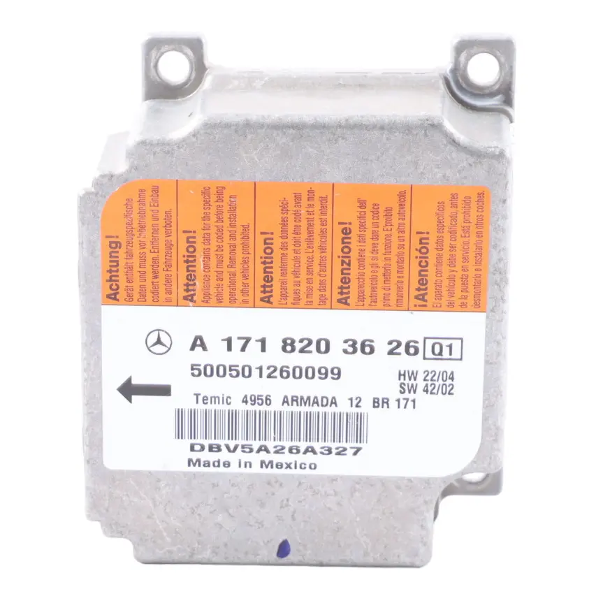 Mercedes R171 Air Module Control Unit ECU SRS Module Trigger Device - SKU A1718203626 - Part number A1718203626