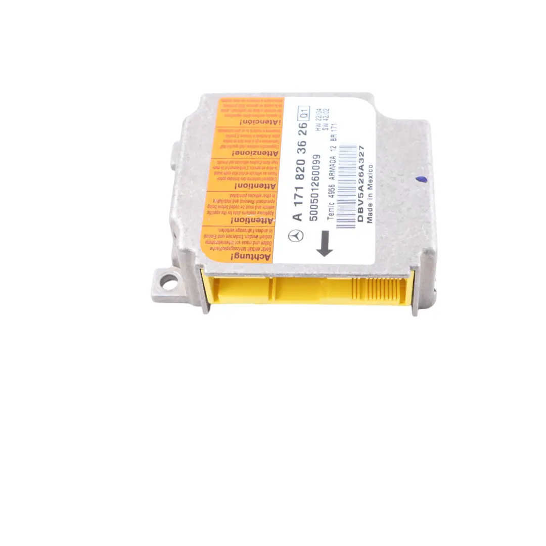 Module Control Unit ECU SRS Module Trigger Device to Mercedes R171 Air with Part number A1718203626 Mercedes R171 Air Module Control Unit ECU SRS Module Trigger Device - SKU A1718203626 - Part number A1718203626