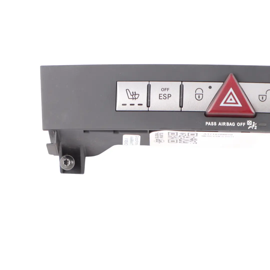 Switch Heater Hazard ESP Panel Control Unit Front to Mercedes R171 Seat with Part number A1718208010 Mercedes R171 Seat Switch Heater Hazard ESP Panel Control Unit Front - SKU A1718208010 - Part number A1718208010