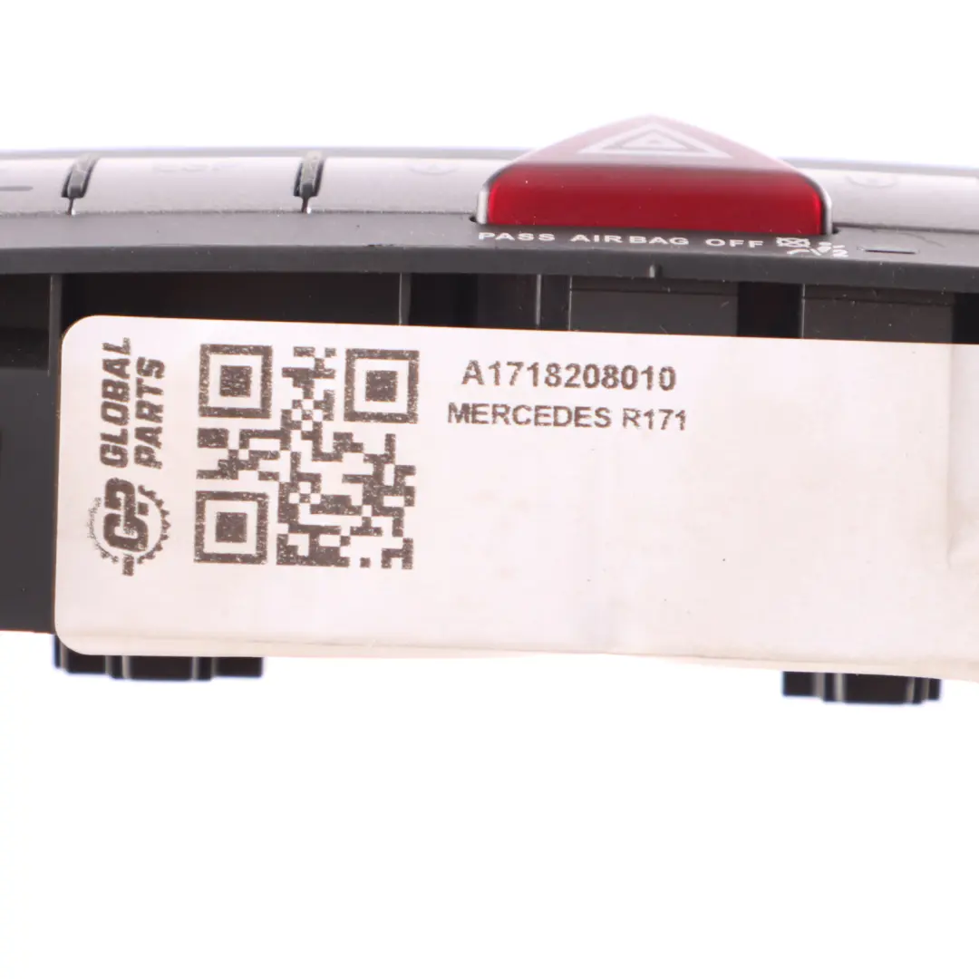 Interruttore sedile riscaldatore Hazard ESP controllo per Mercedes R171 con numero di parte A1718208010 Mercedes R171 Interruttore sedile riscaldatore Hazard ESP controllo - SKU A1718208010 - Numero di parte A1718208010