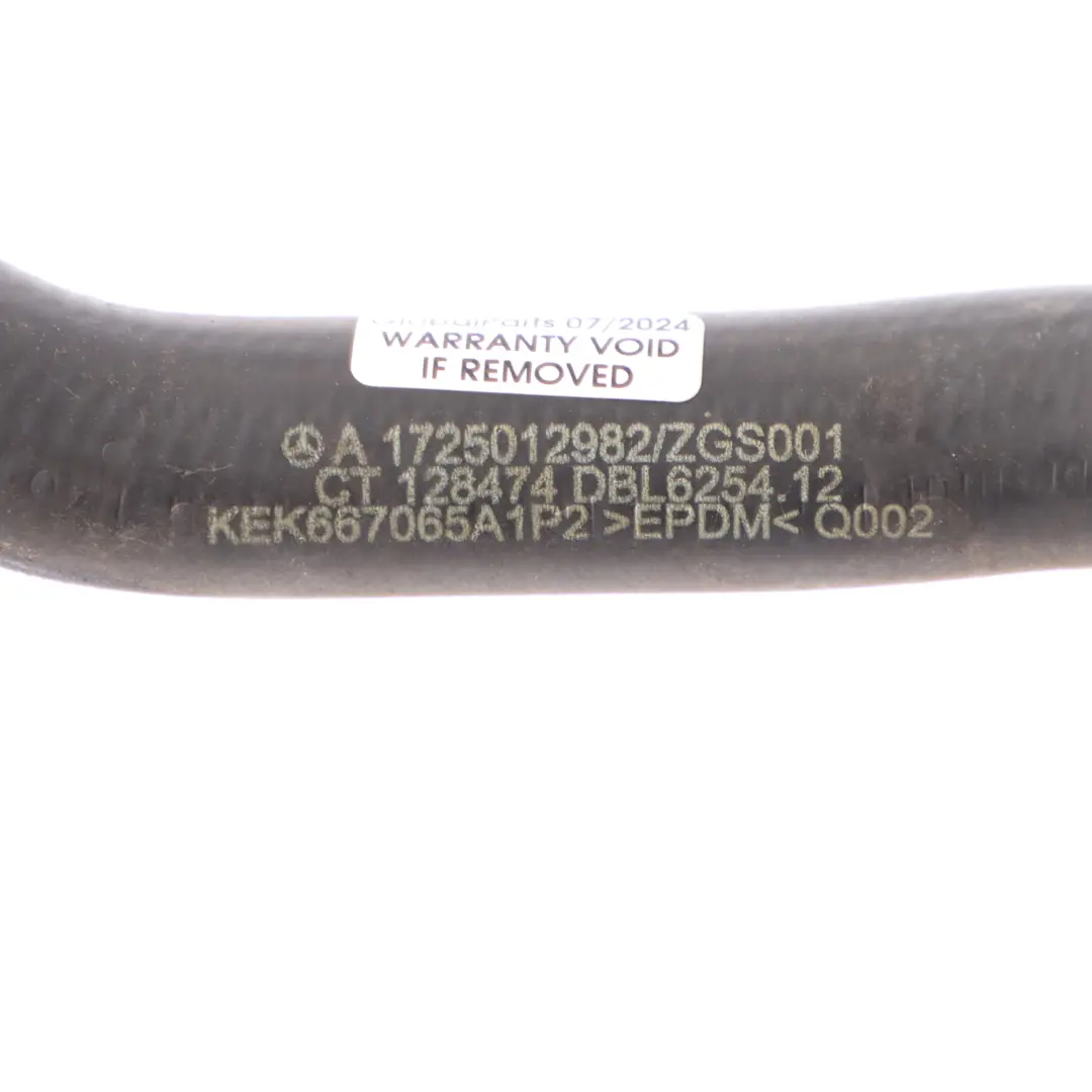 Mercedes SLK R172 manguera agua del radiador refrigeración tuberías - SKU A1725012982 - Número de pieza A1725012982