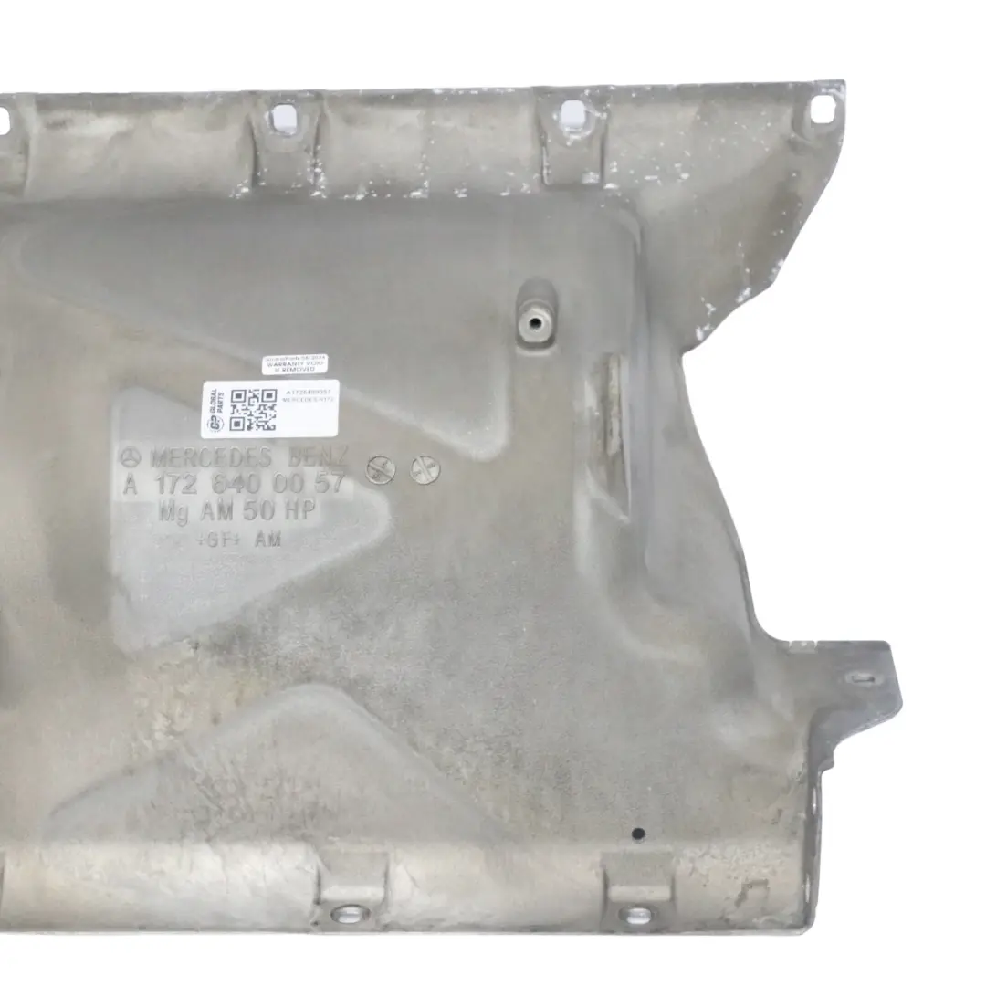 Trim Metal Sheet Panel Protection to Mercedes R172 Fuel Tank Cover with Part number A1726400057 Mercedes R172 Fuel Tank Cover Trim Metal Sheet Panel Protection - SKU A1726400057 - Part number A1726400057