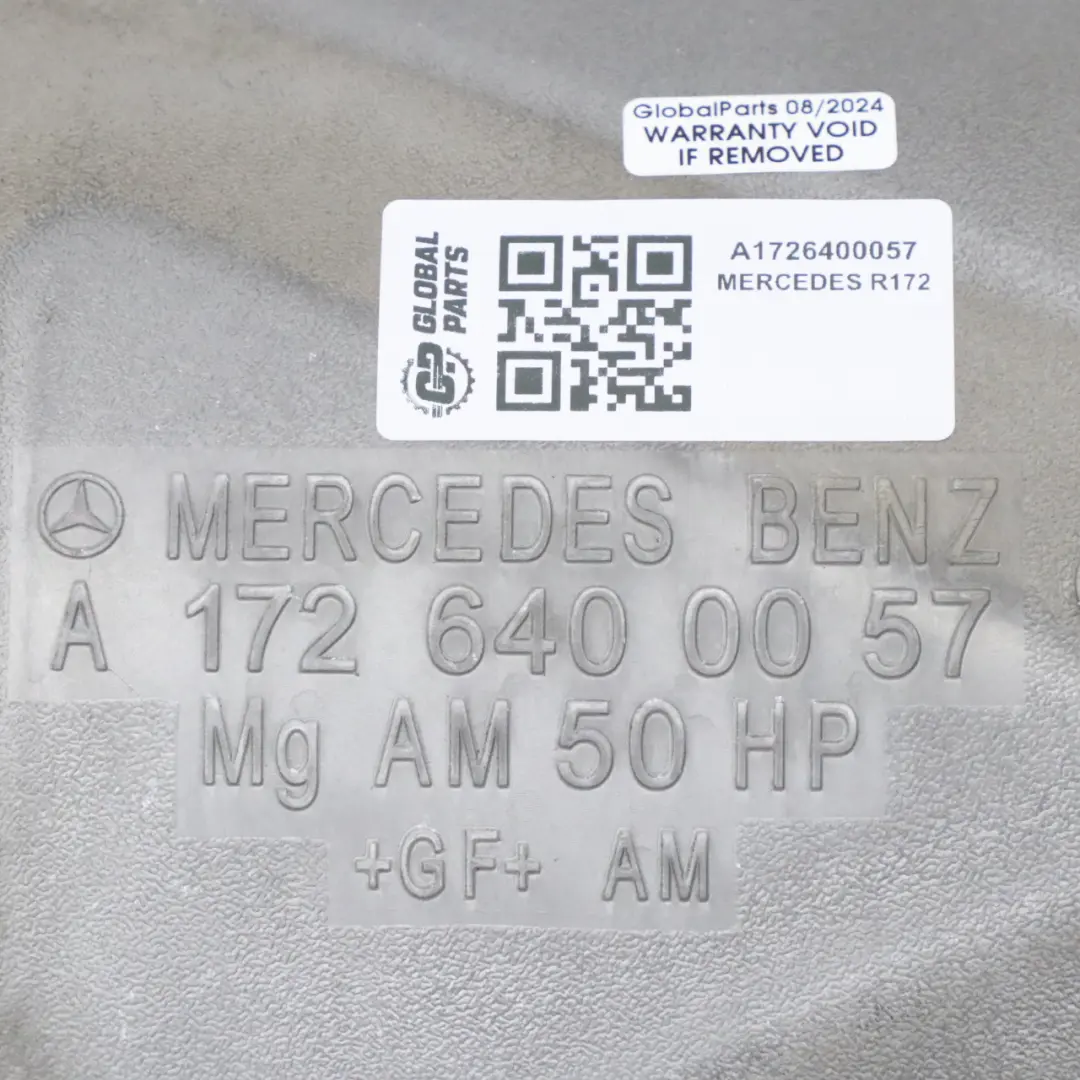 Mercedes R172 Fuel Tank Cover Trim Metal Sheet Panel Protection - SKU A1726400057 - Part number A1726400057
