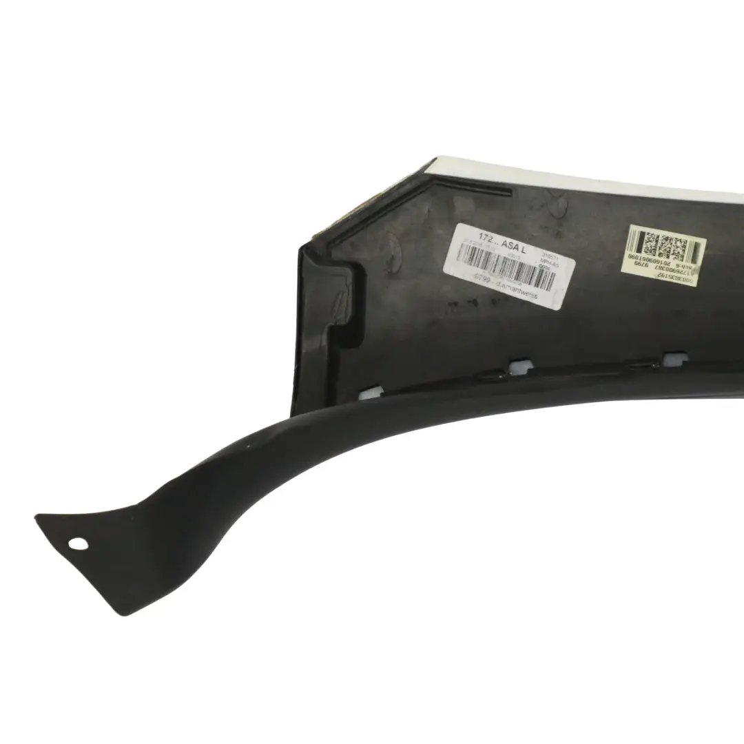 Copertura esterna del montante A sinistro Bianco Diamante 799 per Mercedes SLK R172 con numero di parte A1726900387 Mercedes SLK R172 Copertura esterna del montante A sinistro Bianco Diamante 799 - SKU A1726900387-DWM - Numero di parte A1726900387