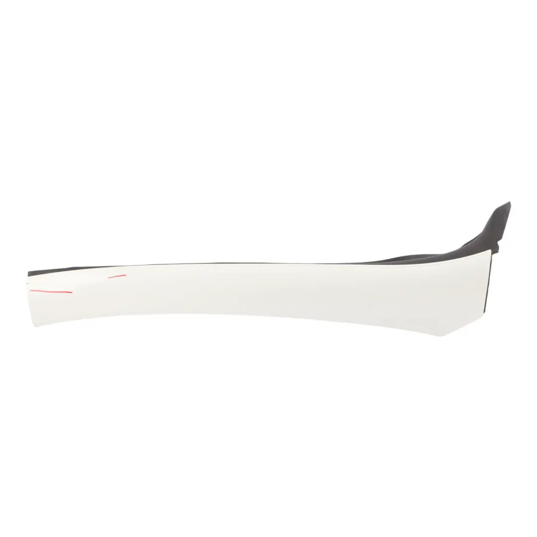 Outside Pillar A Trim Right O/S Moulding Calcite White 650 to Mercedes SLK R172 with Part number A1726900487 Mercedes SLK R172 Outside Pillar A Trim Right O/S Moulding Calcite White 650 - SKU A1726900487-CW - Part number A1726900487