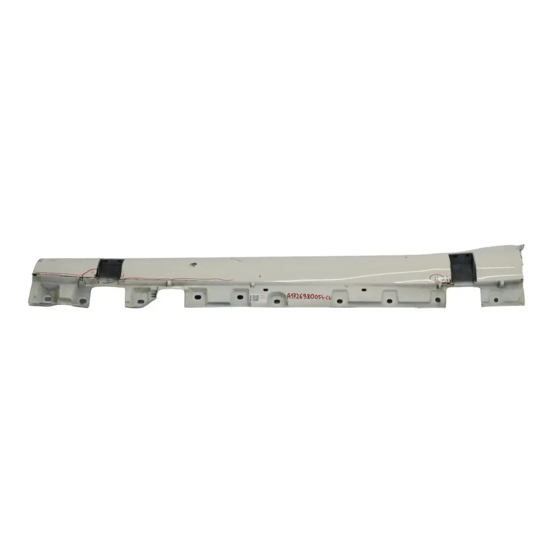 Door Sill Side Cover AMG Skirt Left N/S Calcite White - 650 to Mercedes R172 with Part number A1726980054 Mercedes R172 Door Sill Side Cover AMG Skirt Left N/S Calcite White - 650 - SKU A1726980054-CW - Part number A1726980054