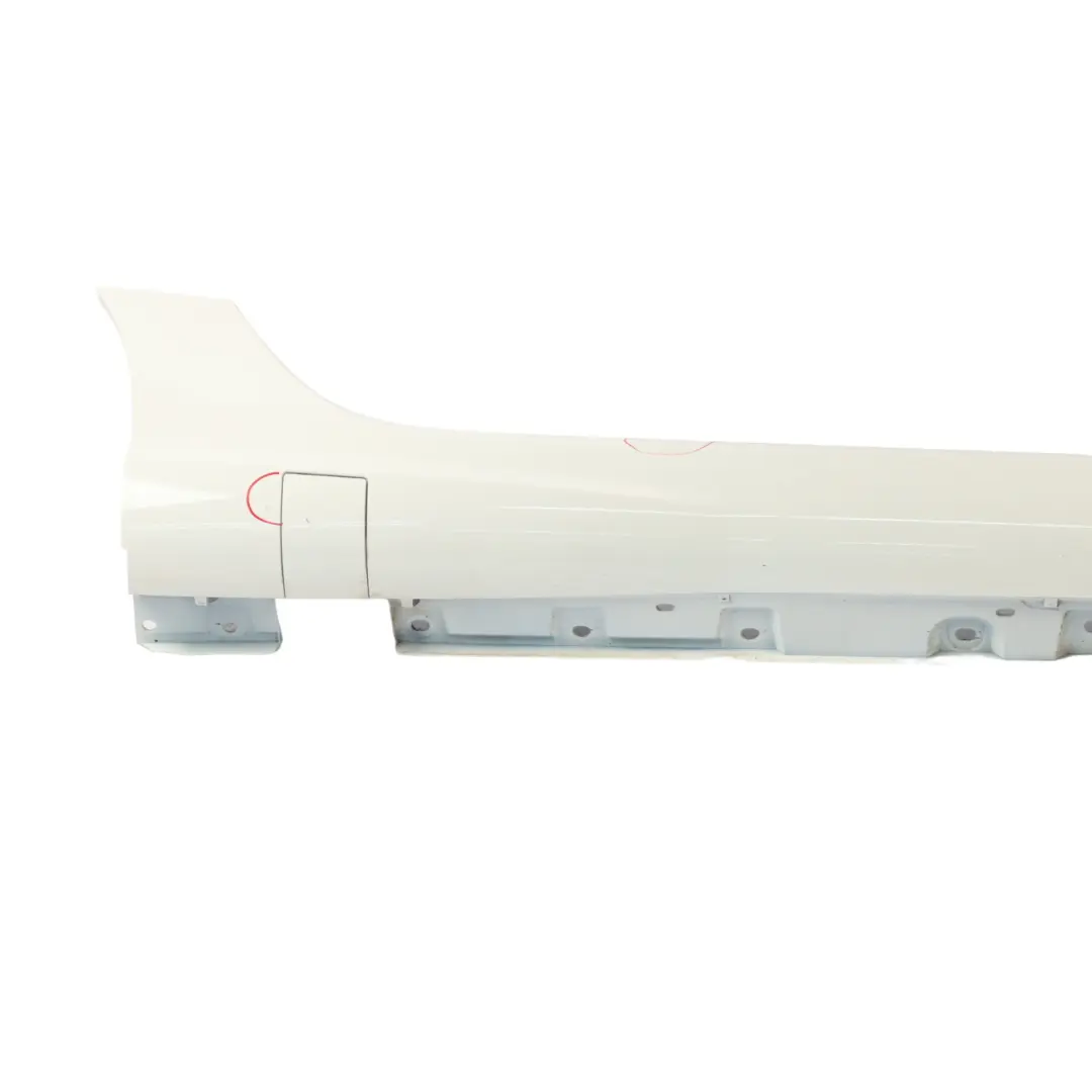 Mercedes R172 Door Sill Side Cover AMG Skirt Right O/S Calcite White - 650 - SKU A1726980354-CW - Part number A1726980354