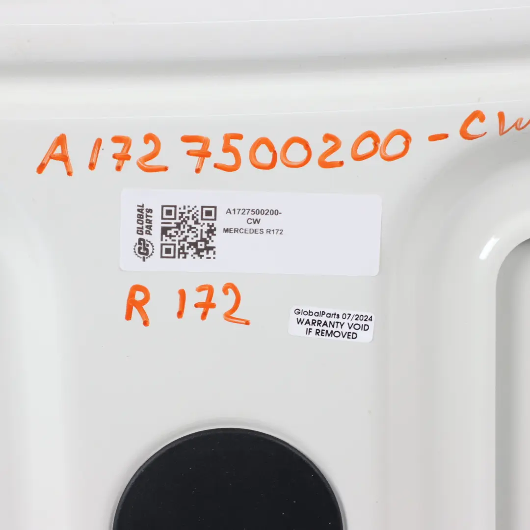 Boot Trunk Lid Tailgate Panel Calcite White - 650 to Mercedes SLK R172 with Part number A1727500200 Mercedes SLK R172 Boot Trunk Lid Tailgate Panel Calcite White - 650 - SKU A1727500200-CW - Part number A1727500200