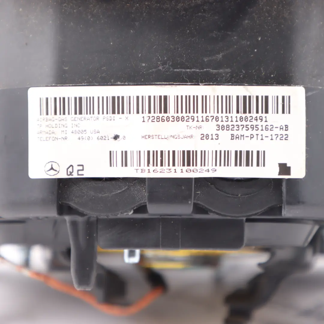 Steering Wheel Air Module Driver Side Unit Black to Mercedes W176 with Part number A1728603002 Mercedes W176 Steering Wheel Air Module Driver Side Unit Black - SKU A1728603002-1 - Part number A1728603002