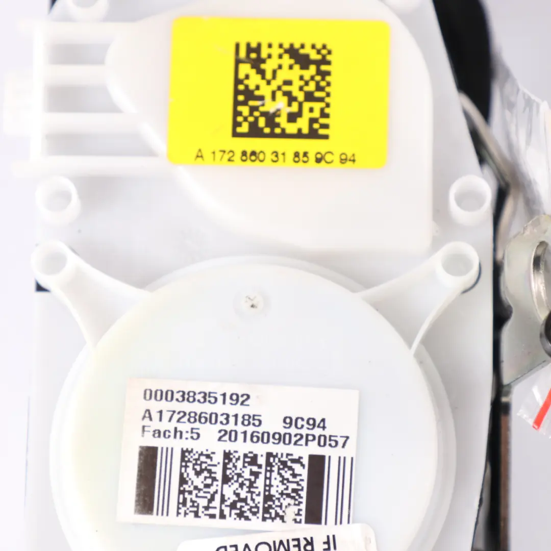  Sicherheitsgurt Mercedes SLK R172 Vordersitz Links Schwarz - SKU A1728603185-1 - Teilenummer A1728603185