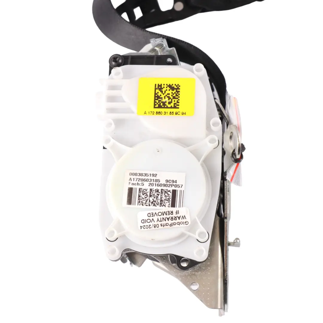 Mercedes SLK R172 Ceinture sécurité gauche Noir - SKU A1728603185-1 - Numéro de pièce A1728603185