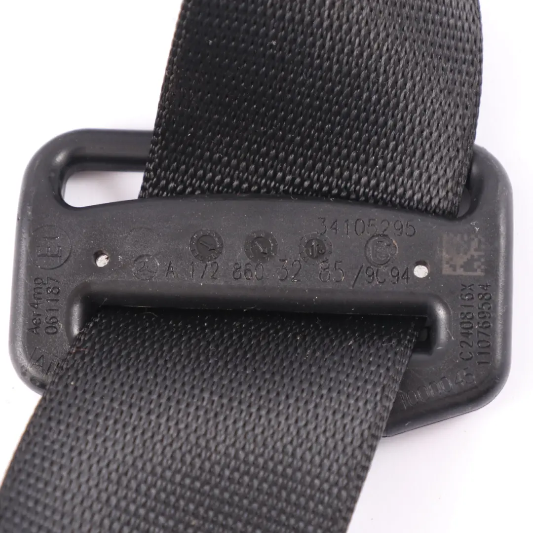  Cinturón Seguridad Mercedes R172 AMG Asiento Delantero Derecho Negro - SKU A1728603285-1 - Número de pieza A1728603285