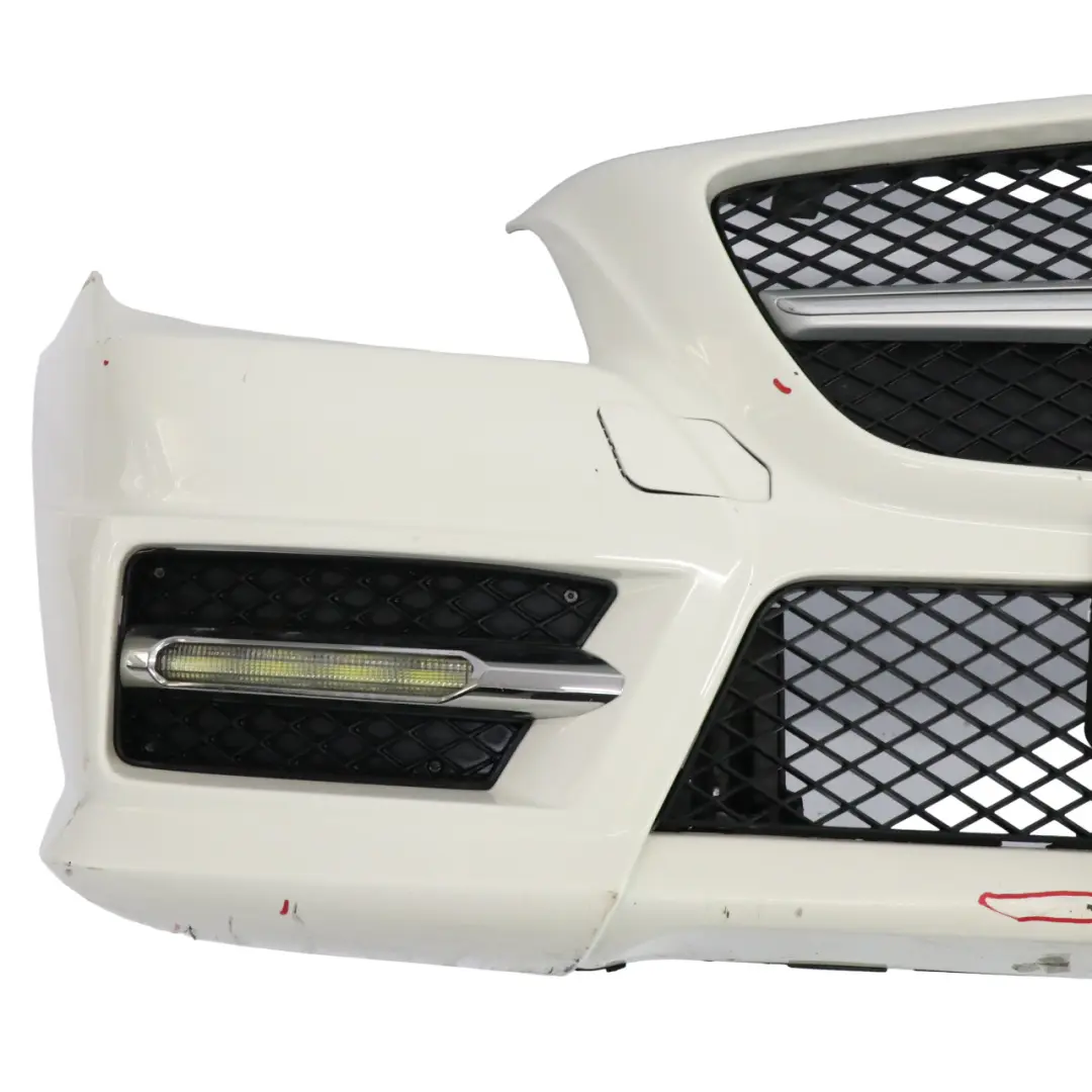 Mercedes SLK R172 Front Bumper AMG Trim Panel Covering Calcite White - 650 - SKU A1728850625-CW - Part number A1728850625