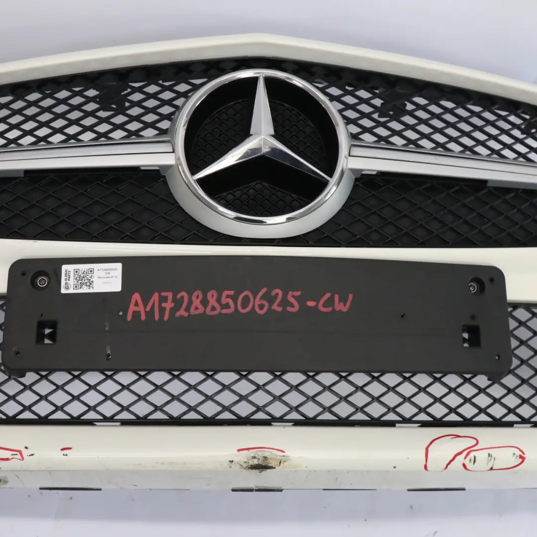 Mercedes SLK R172 Front Bumper AMG Trim Panel Covering Calcite White - 650 - SKU A1728850625-CW - Part number A1728850625