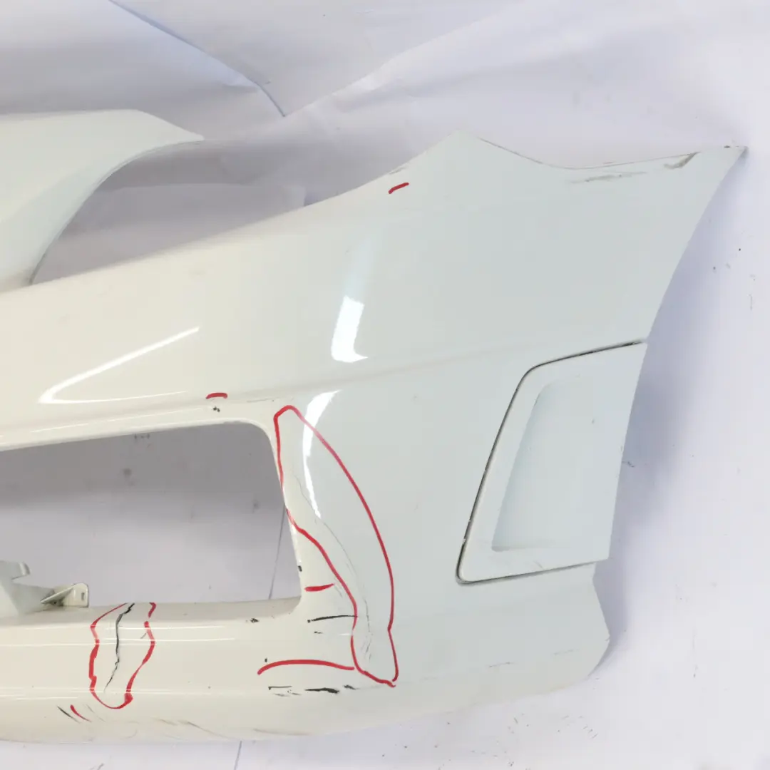 Mercedes SLK R172 Front Bumper AMG Trim Panel Covering Calcite White - 650 - SKU A1728850625-CW - Part number A1728850625