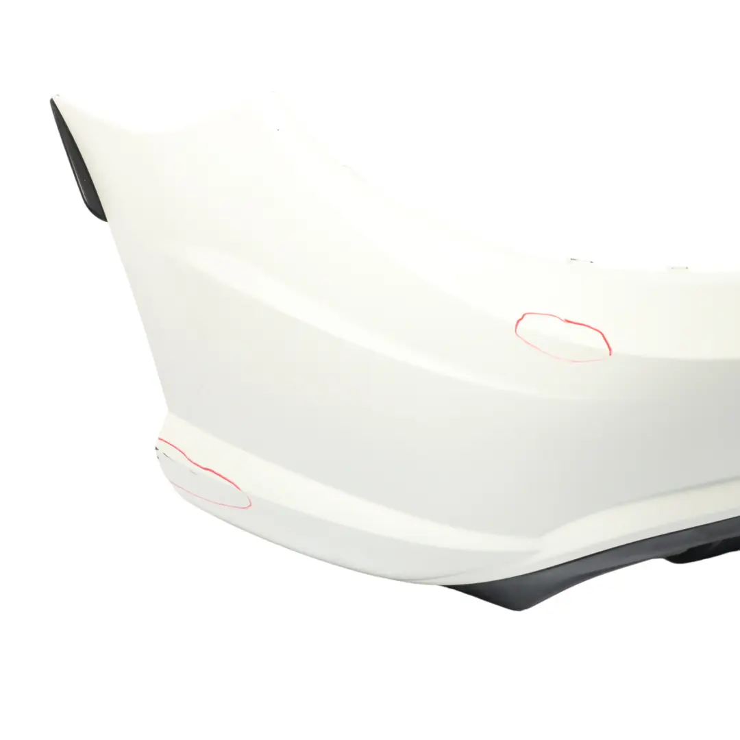 Bumper AMG Trim Panel Cover Calcite White - 650 to Mercedes R172 Rear with Part number A1728851325 Mercedes R172 Rear Bumper AMG Trim Panel Cover Calcite White - 650 - SKU A1728851325-CW - Part number A1728851325