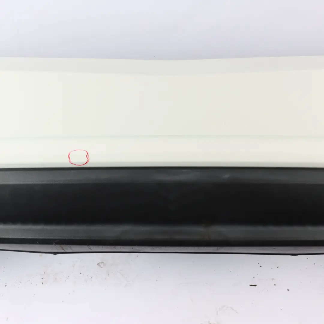 Bumper AMG Trim Panel Cover Calcite White - 650 to Mercedes R172 Rear with Part number A1728851325 Mercedes R172 Rear Bumper AMG Trim Panel Cover Calcite White - 650 - SKU A1728851325-CW - Part number A1728851325