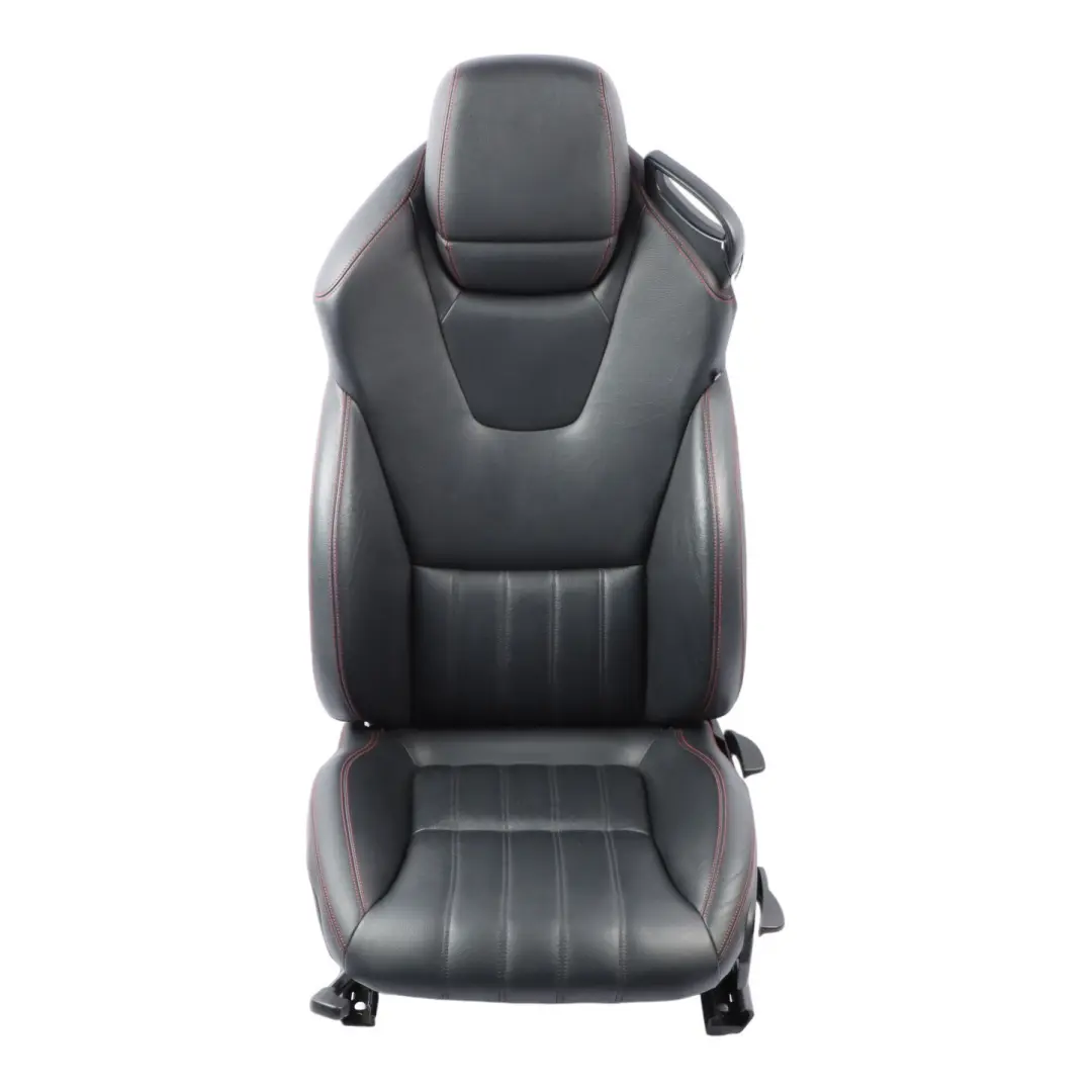 Mercedes SLK R172 Front Seat Left N/S Leather Black Interior Red Thread - SKU A1729103501-1 - Part number A1729103501