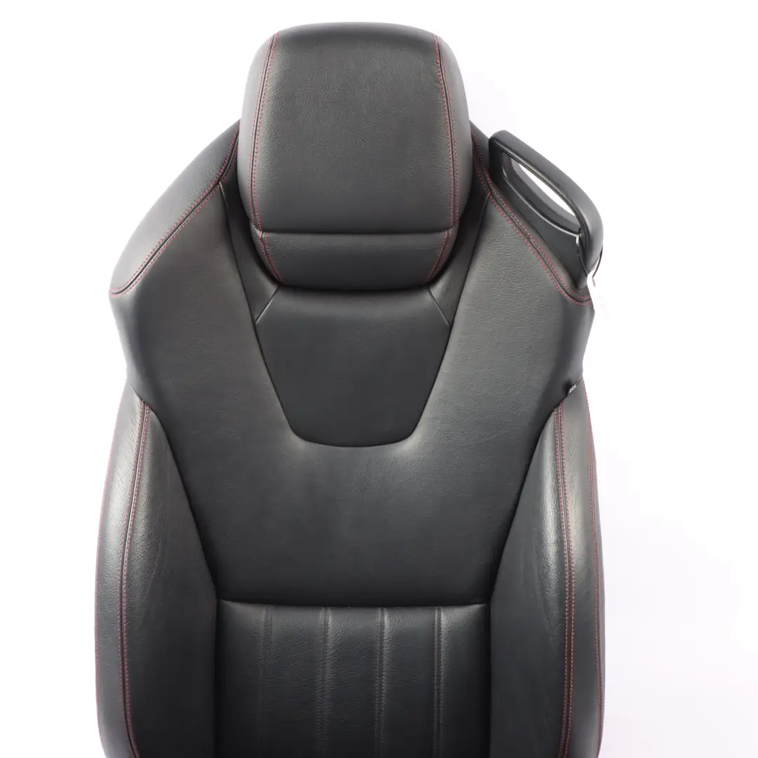 Mercedes SLK R172 Siège Avant Gauche Cuir Noir Intérieur Fil Rouge - SKU A1729103501-1 - Numéro de pièce A1729103501