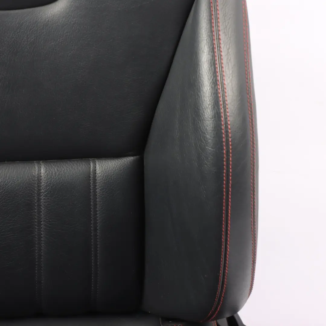 Mercedes SLK R172 Asiento Delantero Izquierdo Cuero Interior Negro Hilo Rojo - SKU A1729103501-1 - Número de pieza A1729103501