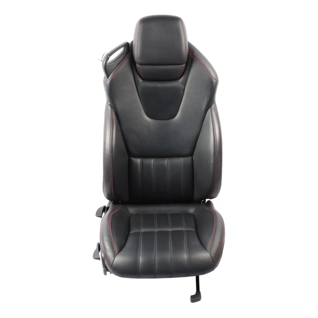 Mercedes SLK R172 Front Seat Right O/S Leather Black Interior Red Thread - SKU A1729103601-1 - Part number A1729103501
