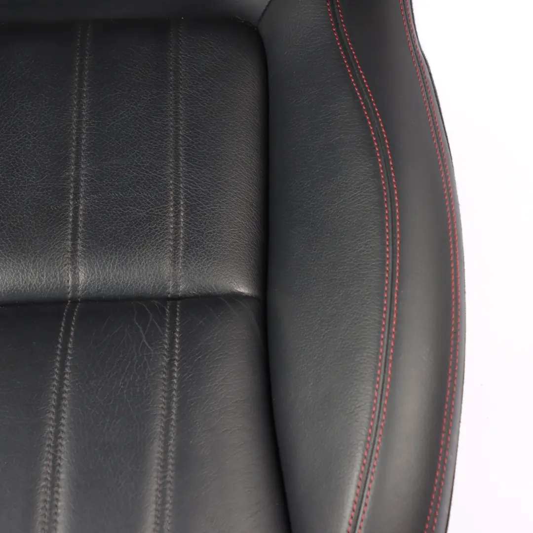 Mercedes SLK R172 Front Seat Right O/S Leather Black Interior Red Thread - SKU A1729103601-1 - Part number A1729103501