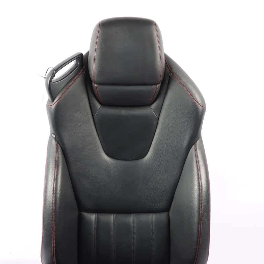 Mercedes SLK R172 Front Seat Right O/S Leather Black Interior Red Thread - SKU A1729103601-1 - Part number A1729103501